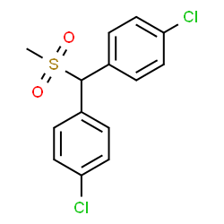 ChemSpider 2D Image | 1,1'-[(Methylsulfonyl)methylene]bis(4-chlorobenzene) | C14H12Cl2O2S