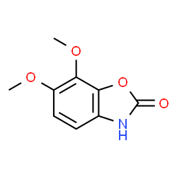 ChemSpider 2D Image | 6,7-Dimethoxy-1,3-benzoxazol-2(3H)-one | C9H9NO4