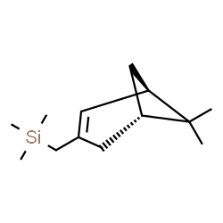 ChemSpider 2D Image | {[(1R,5S)-6,6-Dimethylbicyclo[3.1.1]hept-2-en-3-yl]methyl}(trimethyl)silane | C13H24Si