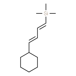 ChemSpider 2D Image | [(1E,3E)-4-Cyclohexyl-1,3-butadien-1-yl](trimethyl)silane | C13H24Si