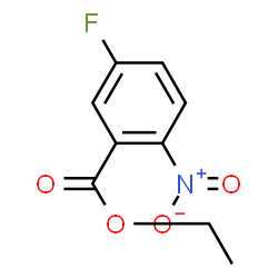 ChemSpider 2D Image | Ethyl 5-fluoro-2-nitrobenzoate | C9H8FNO4