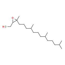 ChemSpider 2D Image | [3-Methyl-3-(4,8,12-trimethyltridecyl)-2-oxiranyl]methanol | C20H40O2