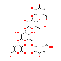ChemSpider 2D Image | beta-D-Glucopyranosyl-(1->6)-[beta-D-glucopyranosyl-(1->3)-beta-D-glucopyranosyl-(1->3)]-beta-D-glucopyranosyl-(1->3)-beta-D-glucopyranose | C30H52O26