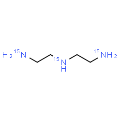 ChemSpider 2D Image | N-[2-(~15~N)Aminoethyl]-1,2-ethane(~15~N_2_)diamine | C4H1315N3