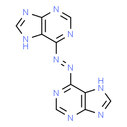 ChemSpider 2D Image | 6,6'-[(E)-1,2-Diazenediyl]bis(7H-purine) | C10H6N10