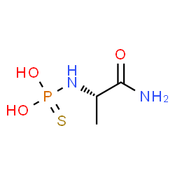 ChemSpider 2D Image | N~2~-Thiophosphono-L-alaninamide | C3H9N2O3PS