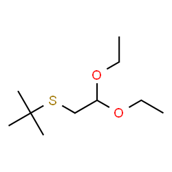 ChemSpider 2D Image | 2-[(2,2-Diethoxyethyl)sulfanyl]-2-methylpropane | C10H22O2S
