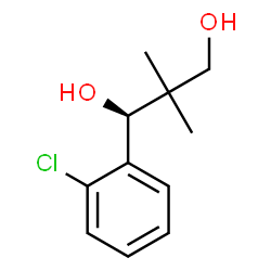 ChemSpider 2D Image | (1S)-1-(2-Chlorophenyl)-2,2-dimethyl-1,3-propanediol | C11H15ClO2