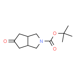 ChemSpider 2D Image | tert-butyl 5-oxohexahydrocyclopenta[c]pyrrole-2(1H)-carboxylate | C12H19NO3
