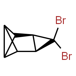 ChemSpider 2D Image | (1R,6S)-7,7-Dibromotetracyclo[4.1.0.0~2,4~.0~3,5~]heptane | C7H6Br2