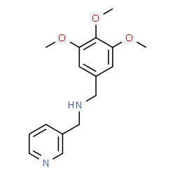 ChemSpider 2D Image | 1-(3-Pyridinyl)-N-(3,4,5-trimethoxybenzyl)methanamine | C16H20N2O3