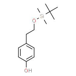ChemSpider 2D Image | 4-(2-{[Dimethyl(2-methyl-2-propanyl)silyl]oxy}ethyl)phenol | C14H24O2Si
