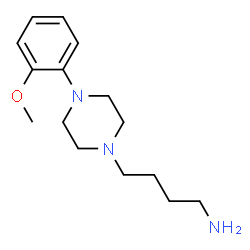 ChemSpider 2D Image | 1-(4-Aminobutyl)-4-(2-methoxyphenyl)piperazine | C15H25N3O