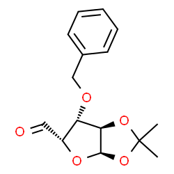 ChemSpider 2D Image | 3-O-BENZYL-1,2-O-ISOPROPYLIDENE-ALPHA-D-XYLO-PENTODIALDO-1,4-FURANOSE | C15H18O5