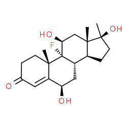ChemSpider 2D Image | 6?-hydroxyfluoxymesterone | C20H29FO4
