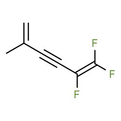 ChemSpider 2D Image | 1,1,2-Trifluoro-5-methyl-1,5-hexadien-3-yne | C7H5F3