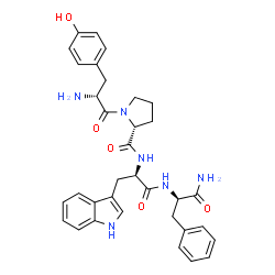 ChemSpider 2D Image | D-Tyrosyl-D-prolyl-D-tryptophyl-D-phenylalaninamide | C34H38N6O5