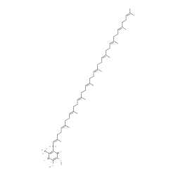 ChemSpider 2D Image | 2-[(2E,6E,10E,14E,18E,22E,26E,30E,34E)-3,7,11,15,19,23,27,31,35,39-Decamethyl(1,1-~2~H_2_)-2,6,10,14,18,22,26,30,34,38-tetracontadecaen-1-yl]-5,6-dimethoxy-3-(~2~H_3_)methyl-1,4-benzoquinone | C59H85D5O4