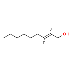 ChemSpider 2D Image | (2E)-(2,3-~2~H_2_)-2-Nonen-1-ol | C9H16D2O