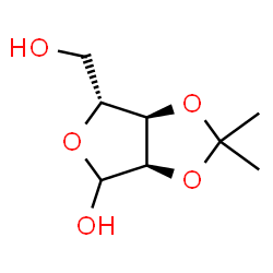 ChemSpider 2D Image | 2,3-O-Isopropylidene-D-ribose | C8H14O5