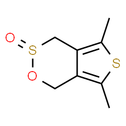 ChemSpider 2D Image | 5,7-Dimethyl-1H,4H-thieno[3,4-d][1,2]oxathiine 3-oxide | C8H10O2S2