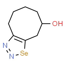 ChemSpider 2D Image | 4,5,6,7,8,9-Hexahydrocycloocta[d][1,2,3]selenadiazol-8-ol | C8H12N2OSe