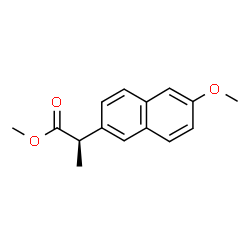 ChemSpider 2D Image | Methyl (2R)-2-(6-methoxy-2-naphthyl)propanoate | C15H16O3
