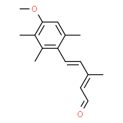 ChemSpider 2D Image | (2E,4E)-5-(4-Methoxy-2,3,6-trimethylphenyl)-3-methyl-2,4-pentadienal | C16H20O2