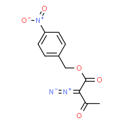 ChemSpider 2D Image | 4-Nitrobenzyl 2-diazo-3-oxobutanoate | C11H9N3O5