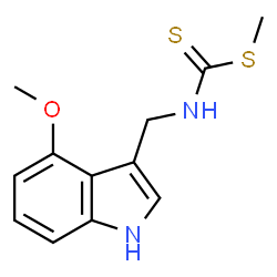 ChemSpider 2D Image | Methyl [(4-methoxy-1H-indol-3-yl)methyl]carbamodithioate | C12H14N2OS2