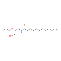 ChemSpider 2D Image | N-(3-Hydroxy-2-propoxypropyl)dodecanamide | C18H37NO3