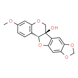 ChemSpider 2D Image | Pisatin | C17H14O6