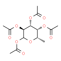 ChemSpider 2D Image | 1,2,3,4-Tetra-O-acetyl-L-fucopyranose | C14H20O9