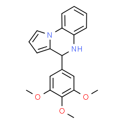 ChemSpider 2D Image | 4-(3,4,5-Trimethoxyphenyl)-4,5-dihydropyrrolo[1,2-a]quinoxaline | C20H20N2O3