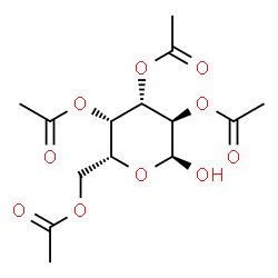 ChemSpider 2D Image | 2,3,4,6-Tetra-O-acetyl-alpha-D-galactopyranose | C14H20O10