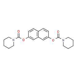ChemSpider 2D Image | 2,7-Naphthalenediyl di(1-piperidinecarboxylate) | C22H26N2O4
