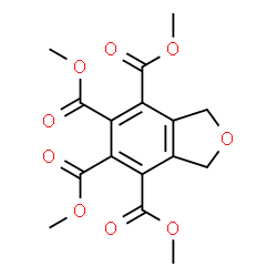 ChemSpider 2D Image | Tetramethyl 1,3-dihydro-2-benzofuran-4,5,6,7-tetracarboxylate | C16H16O9