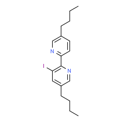 ChemSpider 2D Image | 5,5'-Dibutyl-3-iodo-2,2'-bipyridine | C18H23IN2