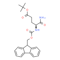 ChemSpider 2D Image | 2-Methyl-2-propanyl N~2~-[(9H-fluoren-9-ylmethoxy)carbonyl]-L-alpha-glutaminate | C24H28N2O5