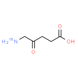 ChemSpider 2D Image | 5-(~15~N)Amino-4-oxopentanoic acid | C5H915NO3