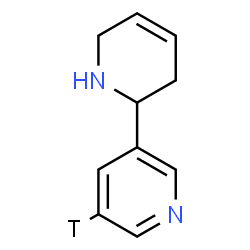 ChemSpider 2D Image | (5'-~3~H)-1,2,3,6-Tetrahydro-2,3'-bipyridine | C10H11TN2