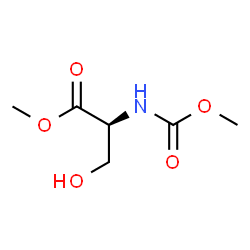 ChemSpider 2D Image | Methyl N-(methoxycarbonyl)-L-serinate | C6H11NO5