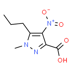 ChemSpider 2D Image | 1-Methyl-4-nitro-5-propyl-1H-pyrazole-3-carboxylic acid | C8H11N3O4