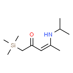 ChemSpider 2D Image | (3Z)-4-(Isopropylamino)-1-(trimethylsilyl)-3-penten-2-one | C11H23NOSi