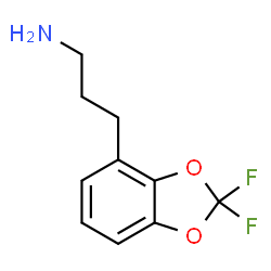ChemSpider 2D Image | 2,2-Difluoro-1,3-benzodioxole-4-propanamine | C10H11F2NO2