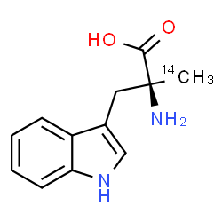 ChemSpider 2D Image | alpha-(~14~C)Methyl-L-tryptophan | C1114CH14N2O2