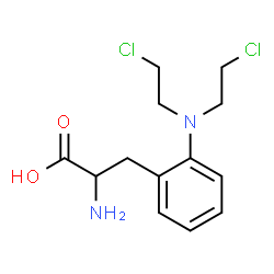 ChemSpider 2D Image | 2-[Bis(2-chloroethyl)amino]phenylalanine | C13H18Cl2N2O2