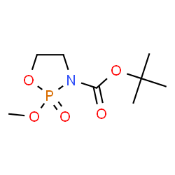 ChemSpider 2D Image | 2-Methyl-2-propanyl 2-methoxy-1,3,2-oxazaphospholidine-3-carboxylate 2-oxide | C8H16NO5P
