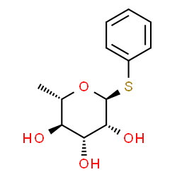 ChemSpider 2D Image | Phenyl 6-deoxy-1-thio-alpha-L-mannopyranoside | C12H16O4S