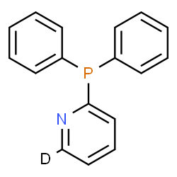 ChemSpider 2D Image | 2-(Diphenylphosphino)(6-~2~H)pyridine | C17H13DNP